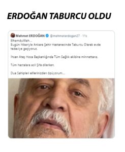 ERDOĞAN TABURCU OLDU