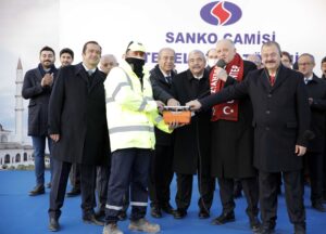 SANKO CAMİSİ’NİN TEMELİ ATILDI