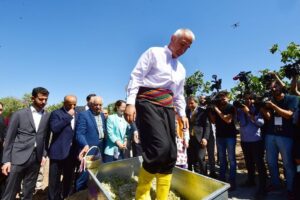 GASTROANTEP FESTİVALİ, ANTEPFISTIĞI HASADI VE ŞİRE YAPIMIYLA BAŞLADI(Video Haber-Halil Eyyupoğlu)
