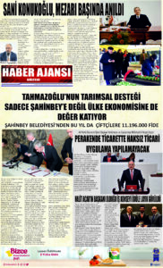 Gaziantep Haber Ajansı Bülteni Salı 17.01.2023 e gazete