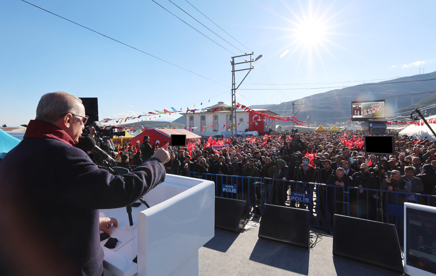 Erdoğan Nurdağı’nda konuştu:319 bin konut bir yıl içinde bitirilecek(Video Haber-Halil Eyyupoğlu)