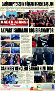 Gaziantep Haber Ajansı Bülteni Pazartesi 17.04.2023 e gazete