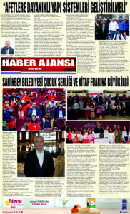 Gaziantep Haber Ajansı Bülteni Salı 25.04.2023 e gazete