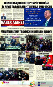 Gaziantep Haber Ajansı Bülteni Cumartesi 20.05.2023 e gazete