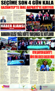 Gaziantep Haber Ajansı Bülteni Salı 09.05.2023 e gazete