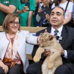 CUMHURBAŞKANI ERDOĞAN’A HEDİYE EDİLEN ASLANLARIN DÖRDÜZ YAVRUSU OLDU