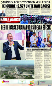 Gaziantep Haber Ajansı Bülteni Pazartesi 12.06.2023 e gazete