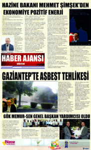 Gaziantep Haber Ajansı Bülteni Pazartesi 31.07.2023 e gazete
