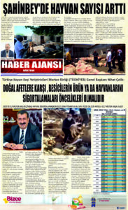 Gaziantep Haber Ajansı Bülteni Salı 11.07.2023 e gazete