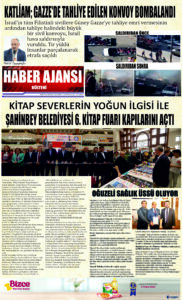 Gaziantep Haber Ajansı Bülteni Pazartesi 16.10.2023 e gazete