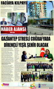 Gaziantep Haber Ajansı Bülteni Çarşamba 01.11.2023 e gazete
