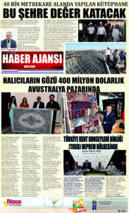 Gaziantep Haber Ajansı Bülteni Cuma 03.11.2023 e gazete