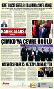 Gaziantep Haber Ajansı Bülteni Salı 21.11.2023 e gazete