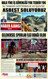 Gaziantep Haber Ajansı Bülteni Cuma 01.12.2023 e gazete