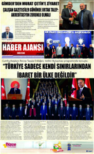 Gaziantep Haber Ajansı Bülteni Perşembe 11.01.2024 e gazete
