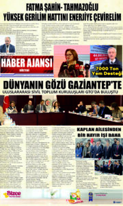 Gaziantep Haber Ajansı Bülteni Perşembe 25.01.2024 e gazete