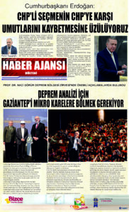Gaziantep Haber Ajansı Bülteni Pazartesi 19.02.2024 e gazete