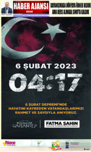 Gaziantep Haber Ajansı Bülteni Salı 06.02.2024 e gazete
