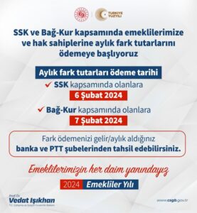 EMEKLİLERİN FAKLARINI ALACAĞI GÜN BELLİ OLDU