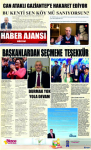 Gaziantep Haber Ajansı Bülteni Çarşamba 03.04.2024 e gazete