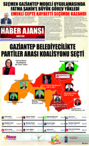 Gaziantep Haber Ajansı Bülteni Pazartesi 01.04.2024 e gazete