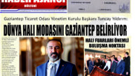 Gaziantep Haber Ajansı Bülteni Perşembe 25.04.2024 e gazete
