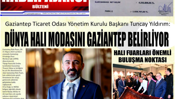 Gaziantep Haber Ajansı Bülteni Perşembe 25.04.2024 e gazete