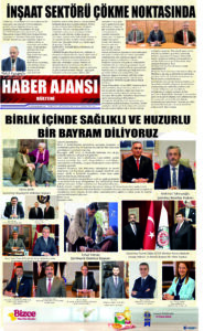 Gaziantep Haber Ajansı Bülteni Salı 09.04.2024 e gazete