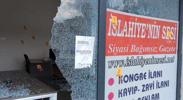 İslahiye’de Gazete Bürosuna Silahlı Saldırı