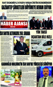 Gaziantep Haber Ajansı Bülteni Cuma 28.06.2024 e gazete