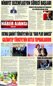 Gaziantep Haber Ajansı Bülteni Cuma 05.07.2024 e gazete
