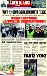 Gaziantep Haber Ajansı Bülteni Pazartesi 29.07.2024 e gazete