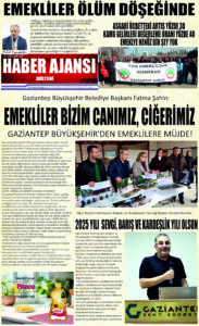 Gaziantep Haber Ajansı Bülteni Salı 31.12.2024 e gazete