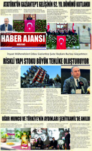 Gaziantep Haber Ajansı Bülteni Pazartesi 27.01.2024 e gazete