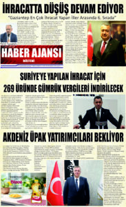 Gaziantep Haber Ajansı Bülteni Salı 28.01.2024 e gazete