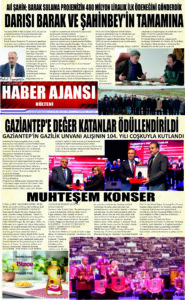 Gaziantep Haber Ajansı Bülteni Pazartesi 10.02.2024 e gazete