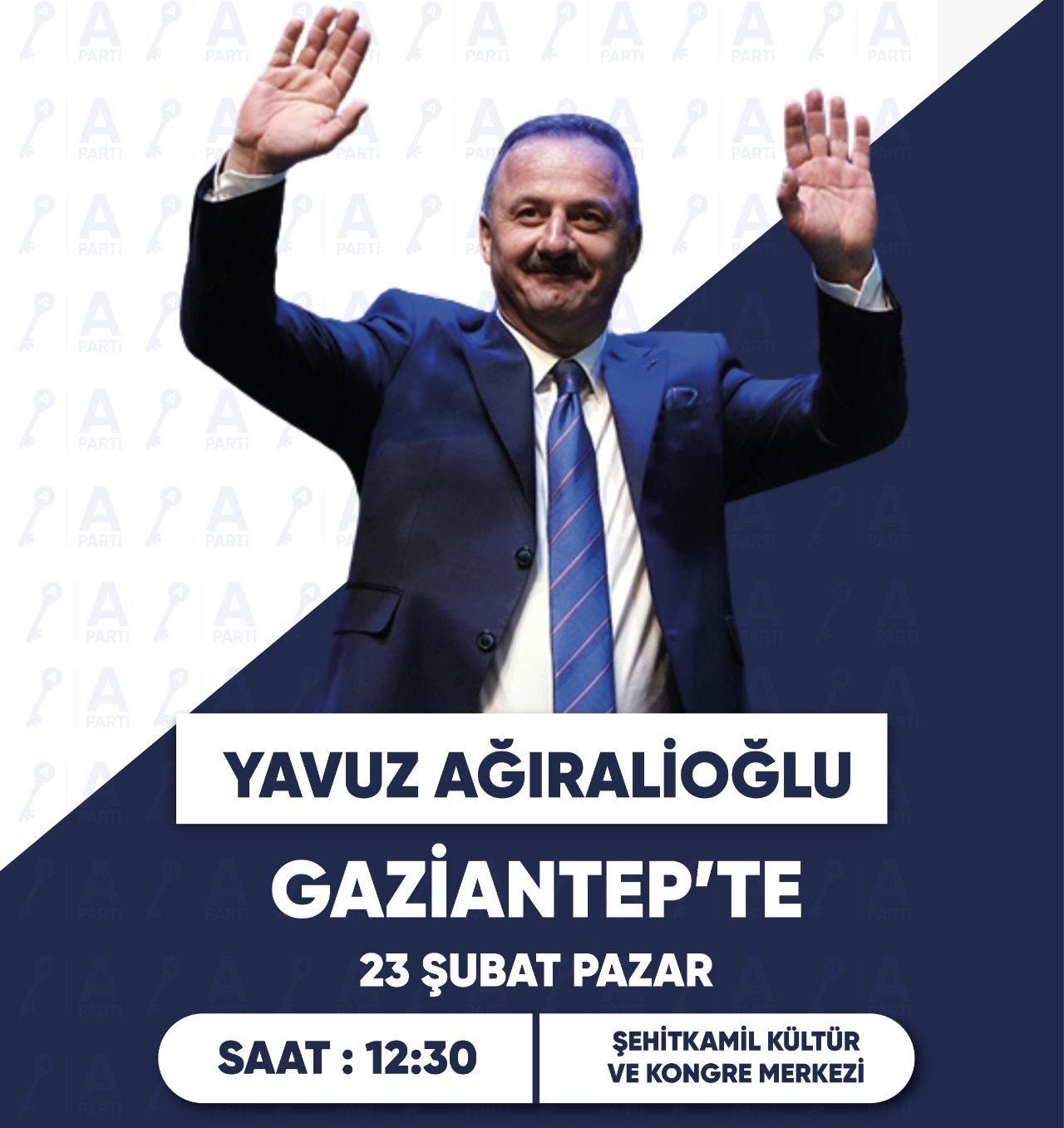 YAVUZ AĞIRALİOĞLU GAZİANTEP’E GELİYOR