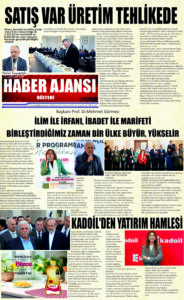 Gaziantep Haber Ajansı Bülteni Perşembe 27.03.2024 e gazete
