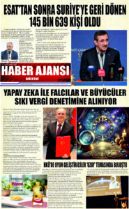 Gaziantep Haber Ajansı Bülteni Salı 18.03.2024 e gazete