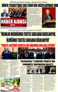 Gaziantep Haber Ajansı Bülteni Cuma 16.05.2025 e gazete
