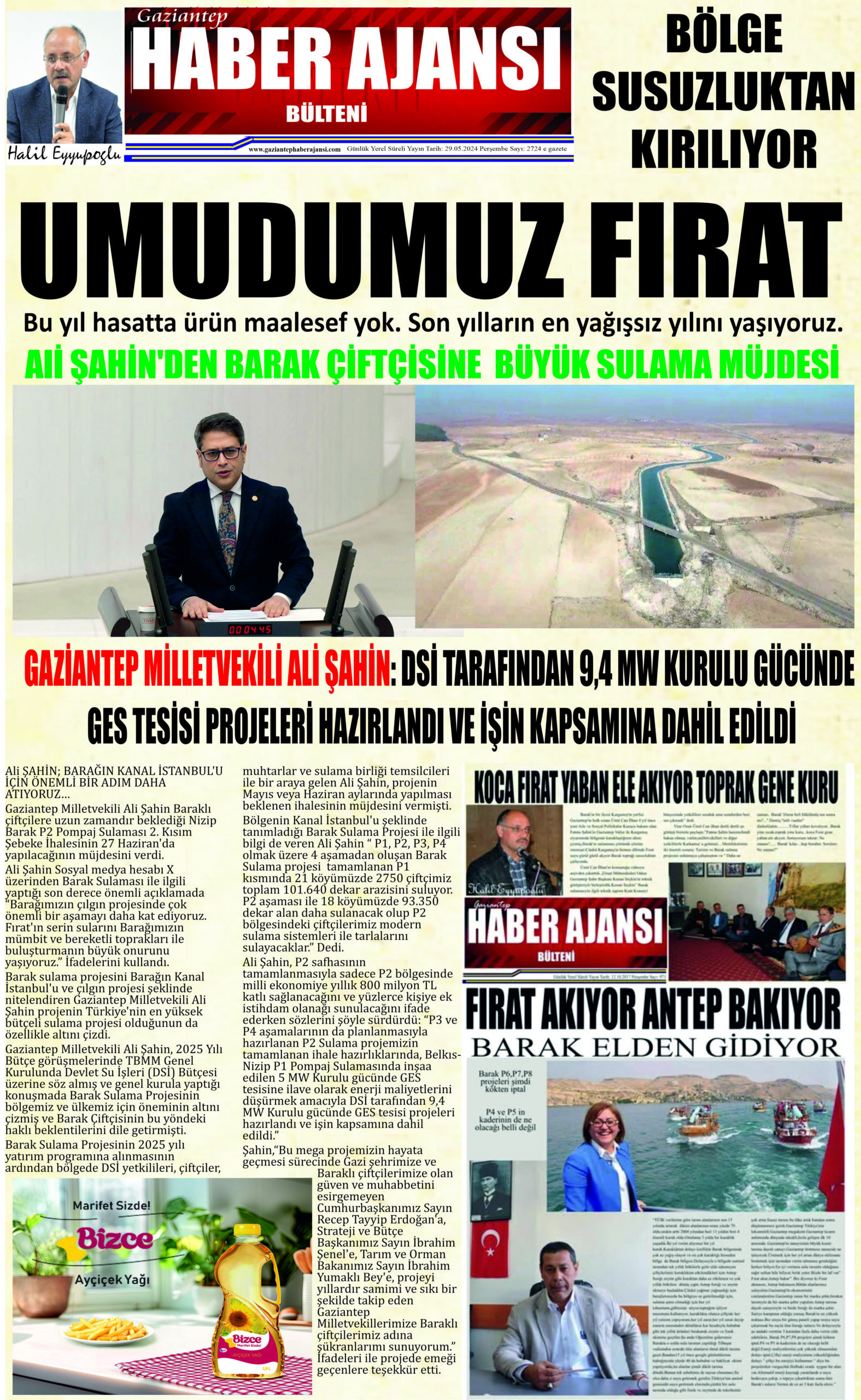 Gaziantep Haber Ajansı Bülteni Perşembe 29.05.2025 e gazete