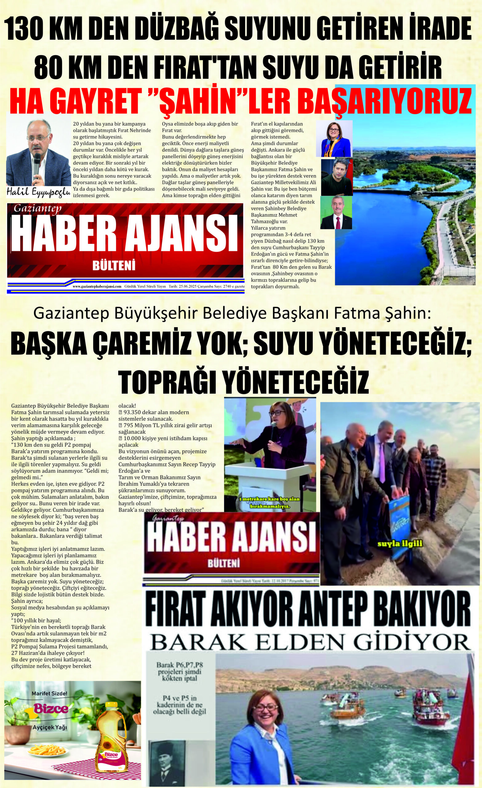 Gaziantep Haber Ajansı Bülteni Çarşamba 25.06.2025 e gazete