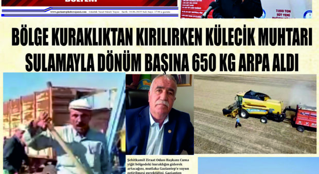 Gaziantep Haber Ajansı Bülteni Salı 10.06.2025 e gazete
