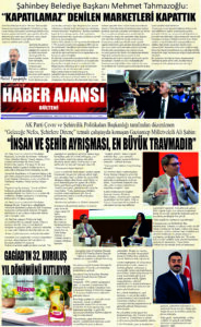 Gaziantep Haber Ajansı Bülteni Salı 17.06.2025 e gazete