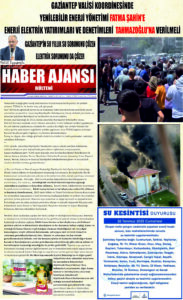 Gaziantep Haber Ajansı Bülteni Pazartesi 28.07.2025 e gazete