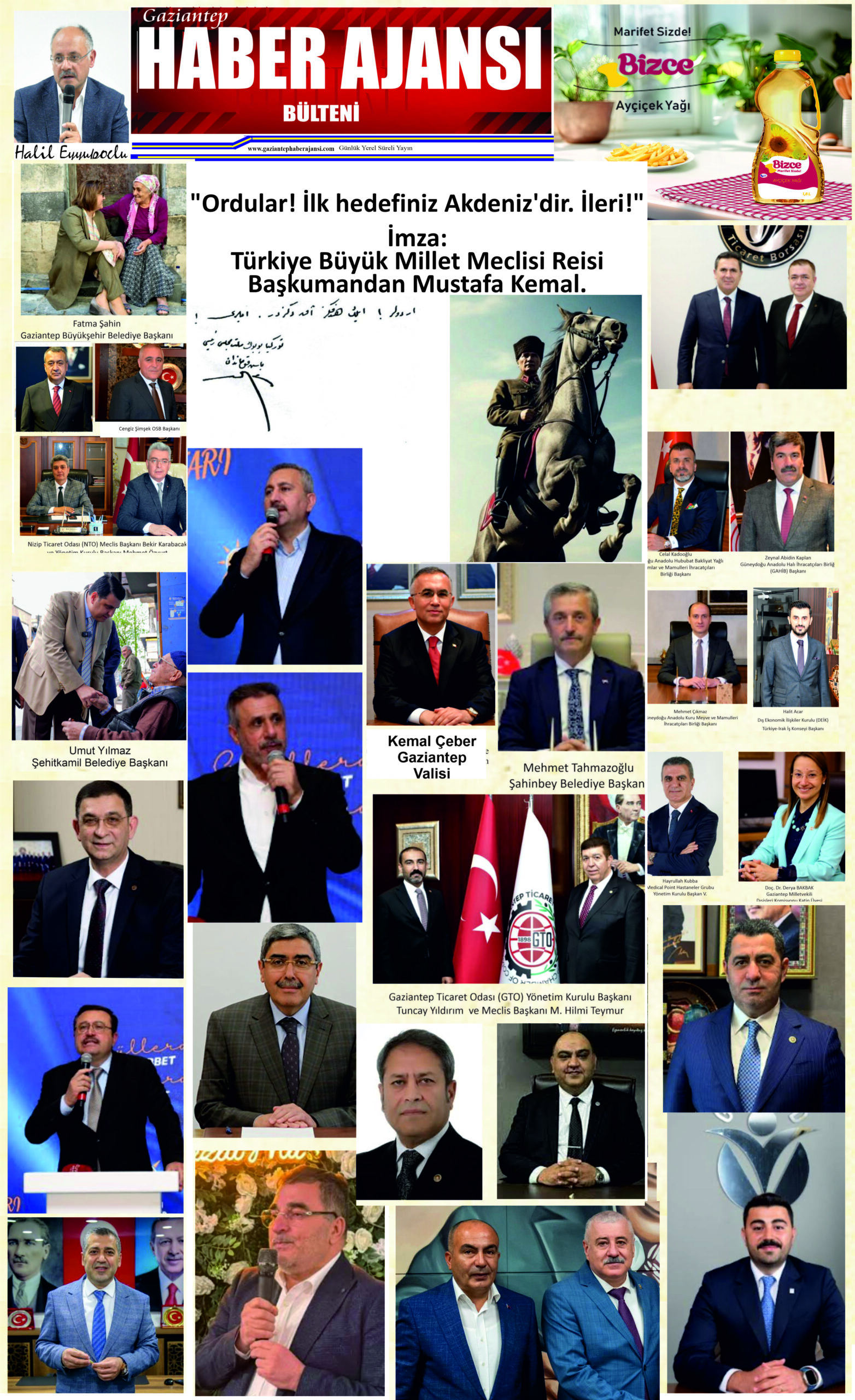 Gaziantep Haber Ajansı Bülteni Cumartesi 30.08.2025 e gazete