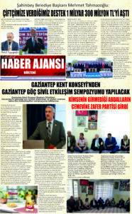 Gaziantep Haber Ajansı Bülteni Çarşamba 24.09.2025 e gazete