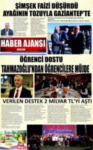 Gaziantep Haber Ajansı Bülteni Cuma 12.09.2025 e gazete