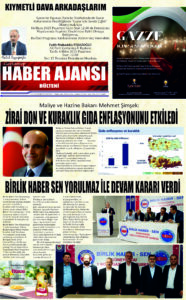 ŞİMŞEK:ZİRAİ DON VE KURAKLIK GIDA ENFLASYONUNU ETKİLEDİ