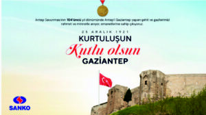 SANKO 25 ARALIK GAZİANTEP KURTULUŞU İLANI